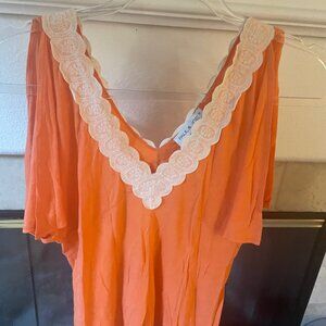 Paul & Joe Peach V-Neck Top